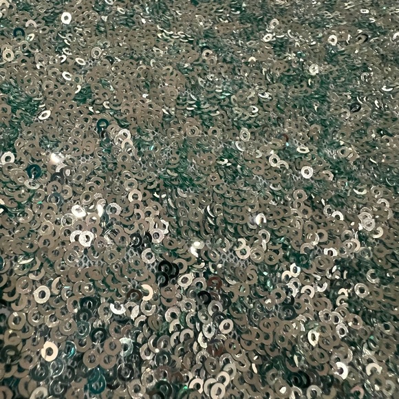 INC Sequin Teal Aqua Racerback Tank Size Medium - Picture 11 of 12